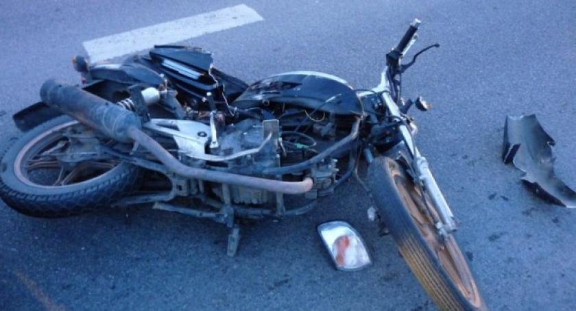 Żukowo. Zderzenie osobówki z motocyklem