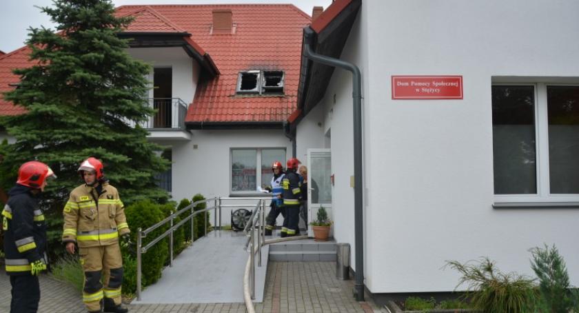 Stężyca. Pożar w Domu Pomocy Społecznej