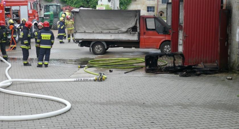 Kiełpino. Pożar garażu