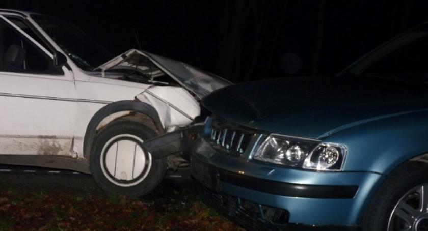 Kartuzy. Zderzenie dwóch volkswagenów