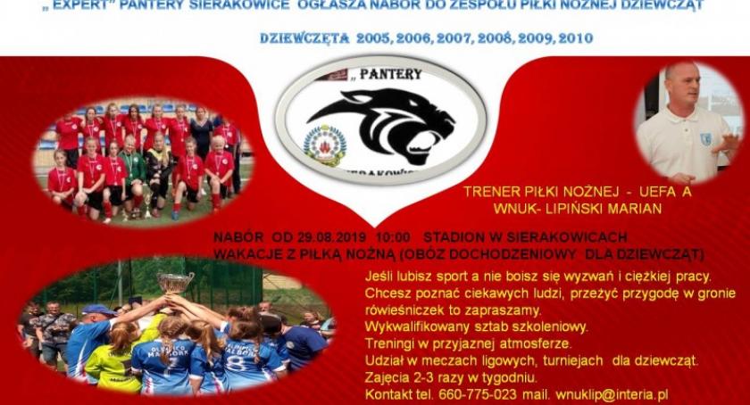 Nabór do drużyny Pantery Sierakowice