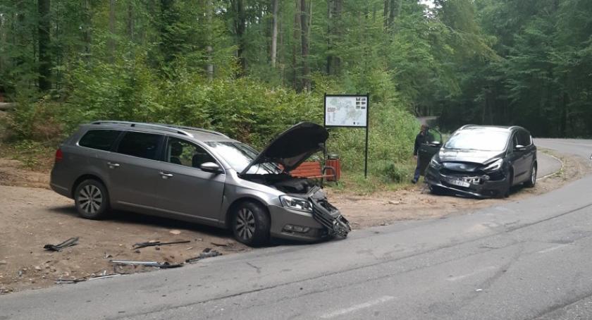 Zderzenie dwóch aut na trasie do Sianowa