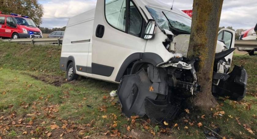 Wypadek w Leźnie - 24-latek w szpitalu