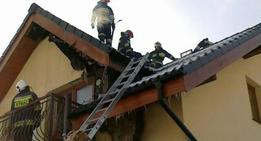 Czaple. Pożar budynku mieszkalnego