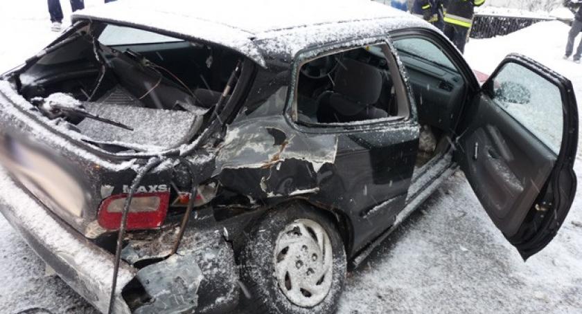 Borowo. Zderzenie hondy z VW