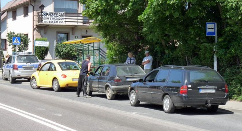 Kartuzy. Za szybko, za blisko - kolizja z udziałem trzech aut