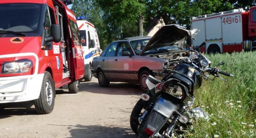 Puzdrowo. Motocyklista ciężko ranny po zderzeniu z osobówką