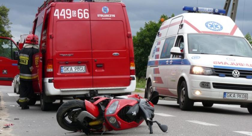 Somonino. Zderzenie skutera z osobówką