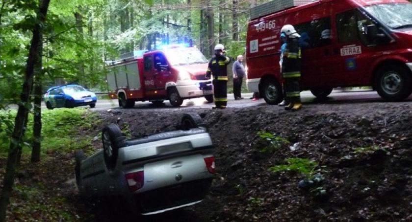 Polo dachowało na trasie Somonino-Egiertowo