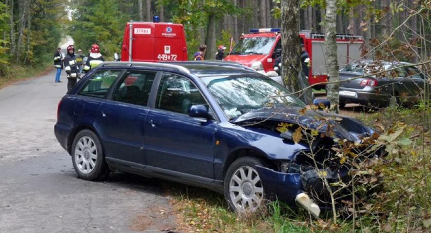Zgorzałe. Zderzenie audi z mercedesem
