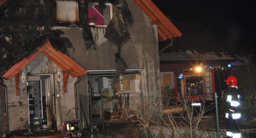 Kiełpino. Palił się budynek mieszkalny