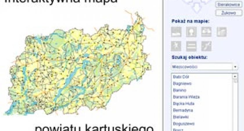 Pierwsza mapa internetowa powiatu kartuskiego. Kliknij na swój powiat!