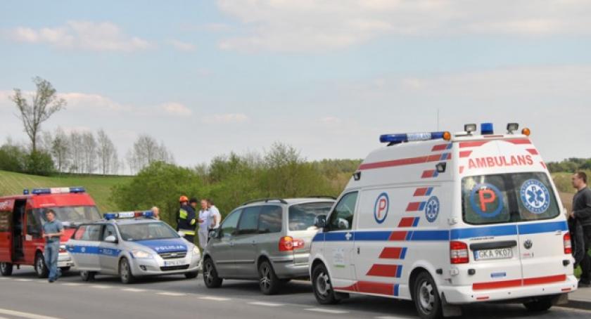 Kobysewo. Wypadek motocyklisty 