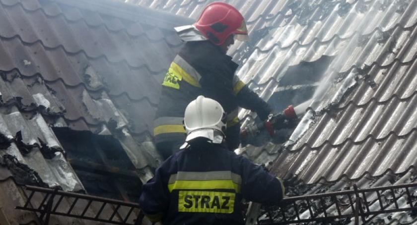 Borkowo. Pożar domku letniskowego