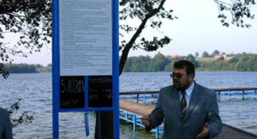 Uroczyste otwarcie pomostu w Prokowie