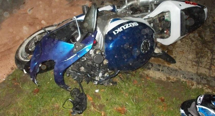 Banino. Zderzenie motocykla z osobówką