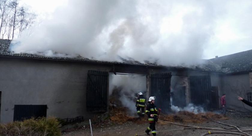 Brodnica Górna. Spłonęła stodoła 