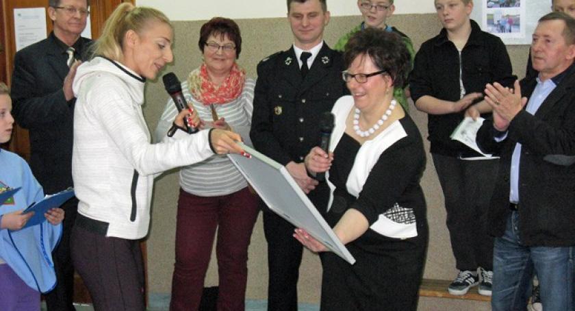 Mściszewice. Wicemistrzyni Świata odwiedziła swoją starą szkołę