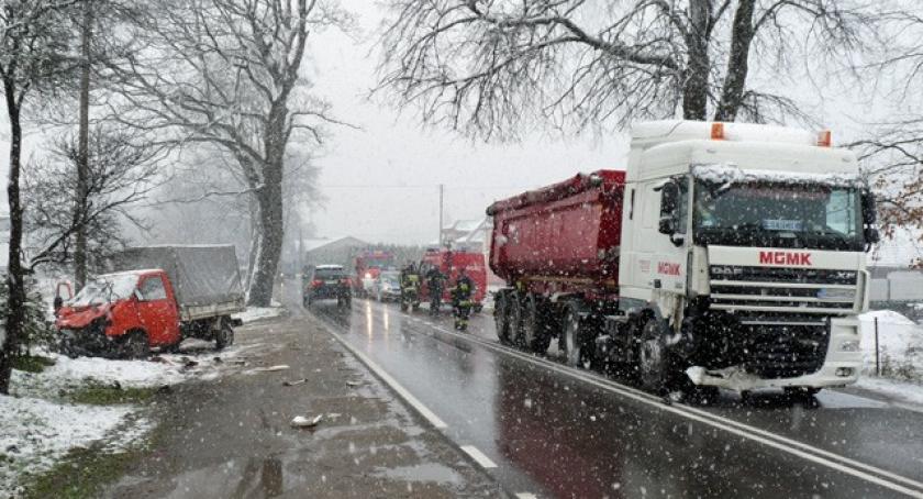 Wygoda. Zderzenie ciężarówki z 