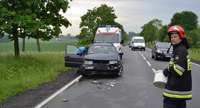 Hopowo. Wypadek na krajowej 