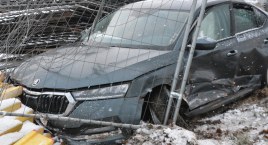 Glincz. Zderzenie forda ze skodą 