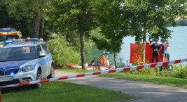 Chmielno. W jeziorze Białym tonął 18-latek