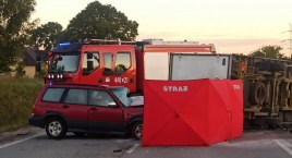 Małkowo. Zderzenie osobówki z dostawczakiem - nie żyje jedna osoba