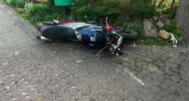 Wypadek motocyklisty w Goręczynie. Na miejscu lądowa&hellip;