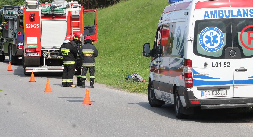 Utrudnienia w Stawach po wypadku z rowerzystą