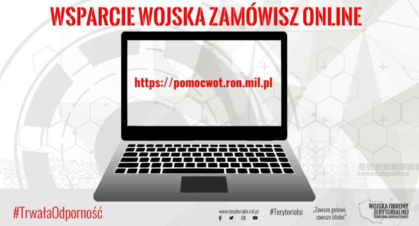 Wsparcie wojska zamówisz przez Internet 
