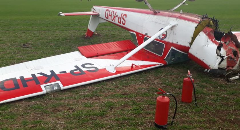 Cessna-150 z dęblińskiego Aeroklubu rozbiła się podczas awaryjnego lądowania