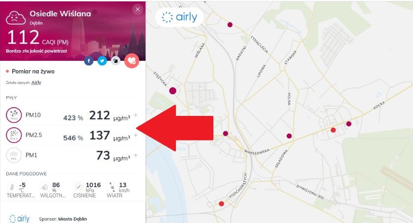 Dęblin: Alarm smogowy kolejny dzień z rzędu
