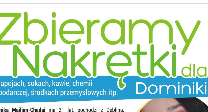 Dominika zbiera fundusze na podanie komórek macierzystych