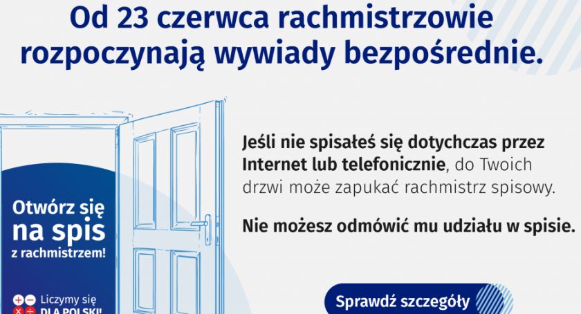 Od jutra rachmistrzowie rozpoczynają wywiady