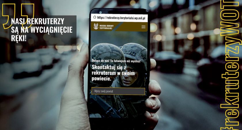 Chcesz wstąpić do WOT? Skontaktuj się ze swoim rekruterem