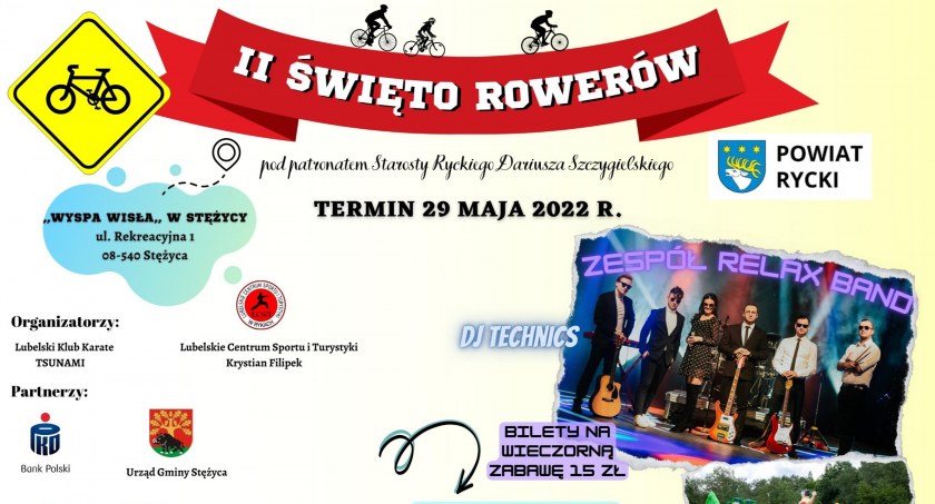 II Święto Rowerów już 29 maja. Czeka 5 tras i wiele atrakcji