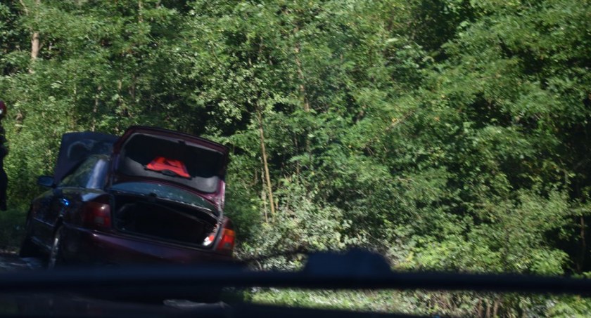 Auto stanęło w płomieniach (zdjęcia)