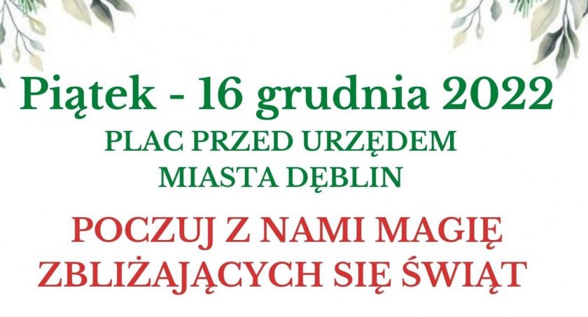 Dzisiaj Jarmark Bożonarodzeniowy i Wigilia Miejska