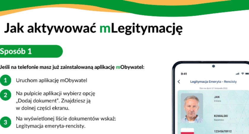 Emeryci i renciści otrzymają mLegitymację