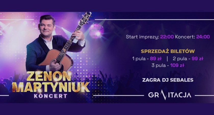 Zenon Martyniuk zagra w Gravitacji w Jaworznie