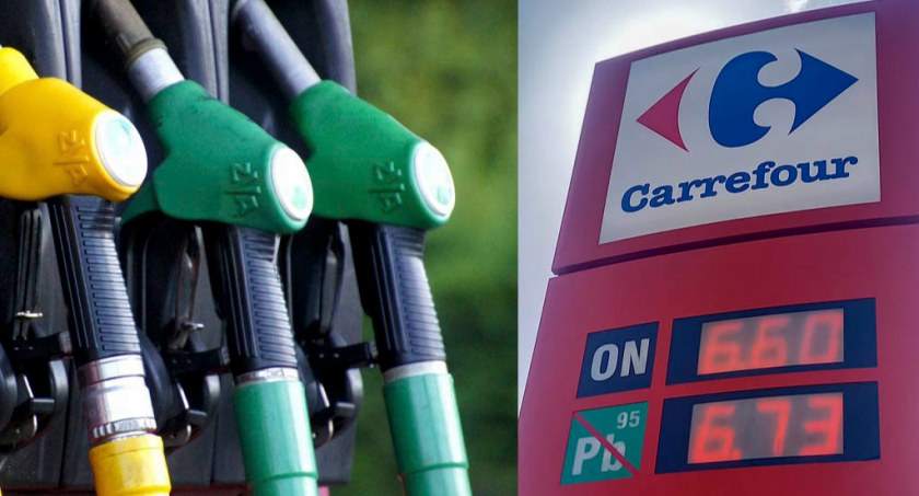 Promocyjna cena na paliwo na stacji Carrefour na Osiedlu Stałym