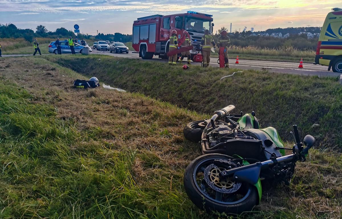 Coraz więcej wypadków z udziałem motocyklistów - policja przestrzega
