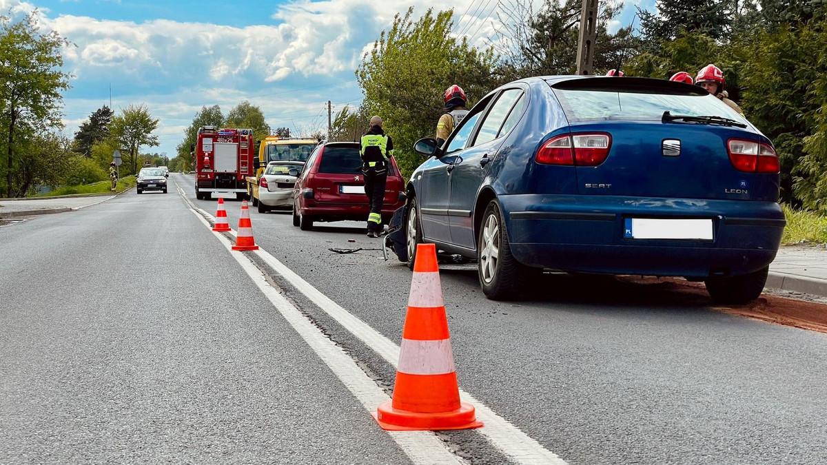 Kolizja trzech na ul. Wysoki Brzeg