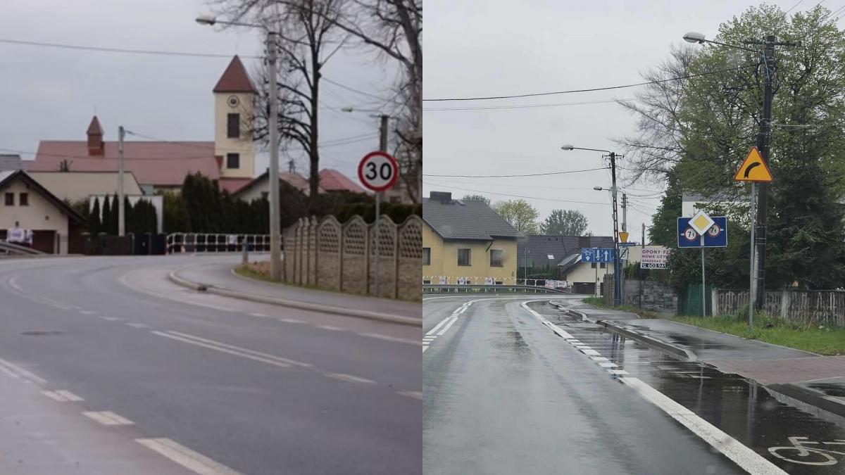 Zlikwidowano ograniczenie prędkości na łuku na ul. Katowickiej