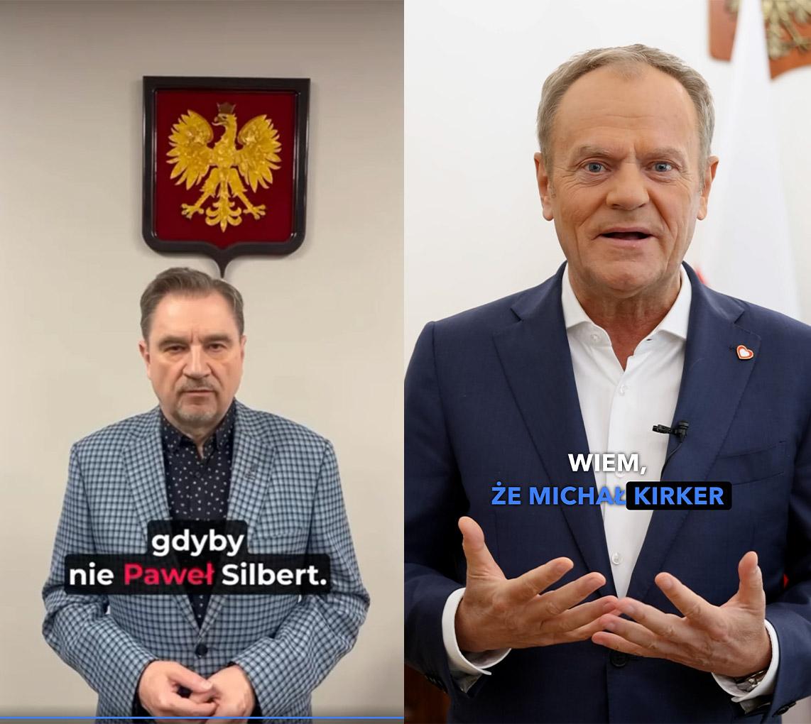 Donald Tusk i Piotr Duda na finiszu poparli kandydatów