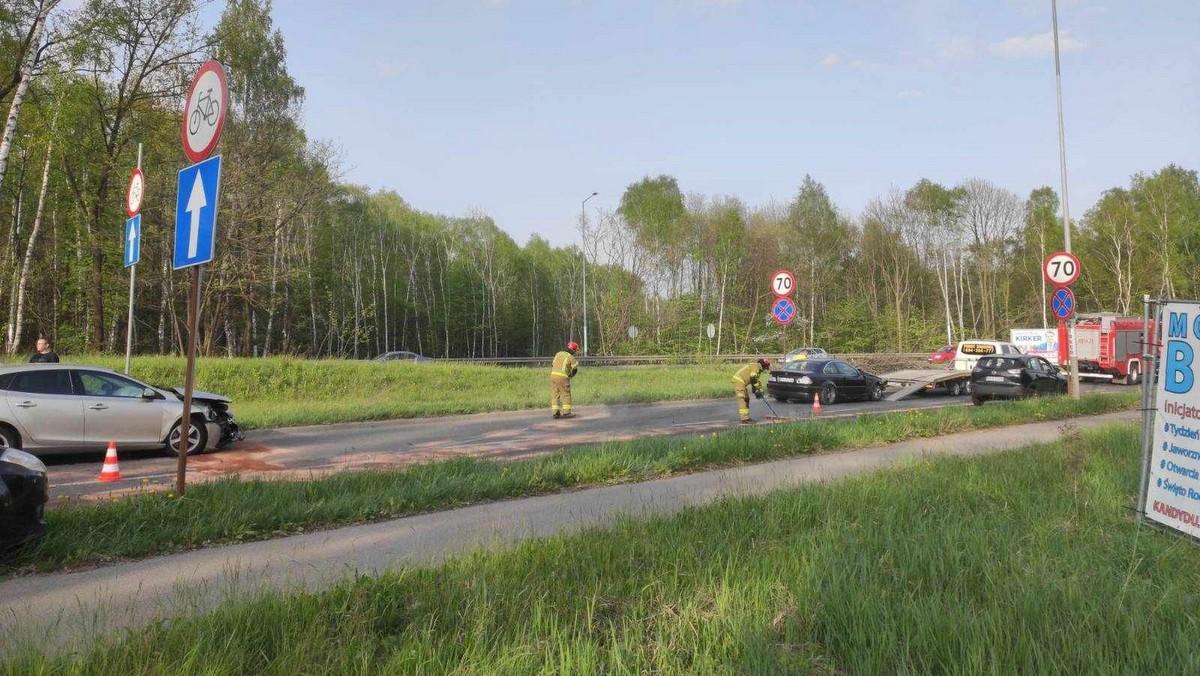 Kolizja na skrzyżowaniu ulic Sztygarów i Grunwaldzkiej