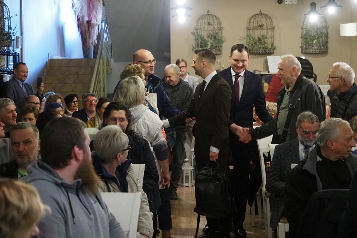 Europoseł Patryk Jaki z przedwyborczą wizytą w Jaworznie