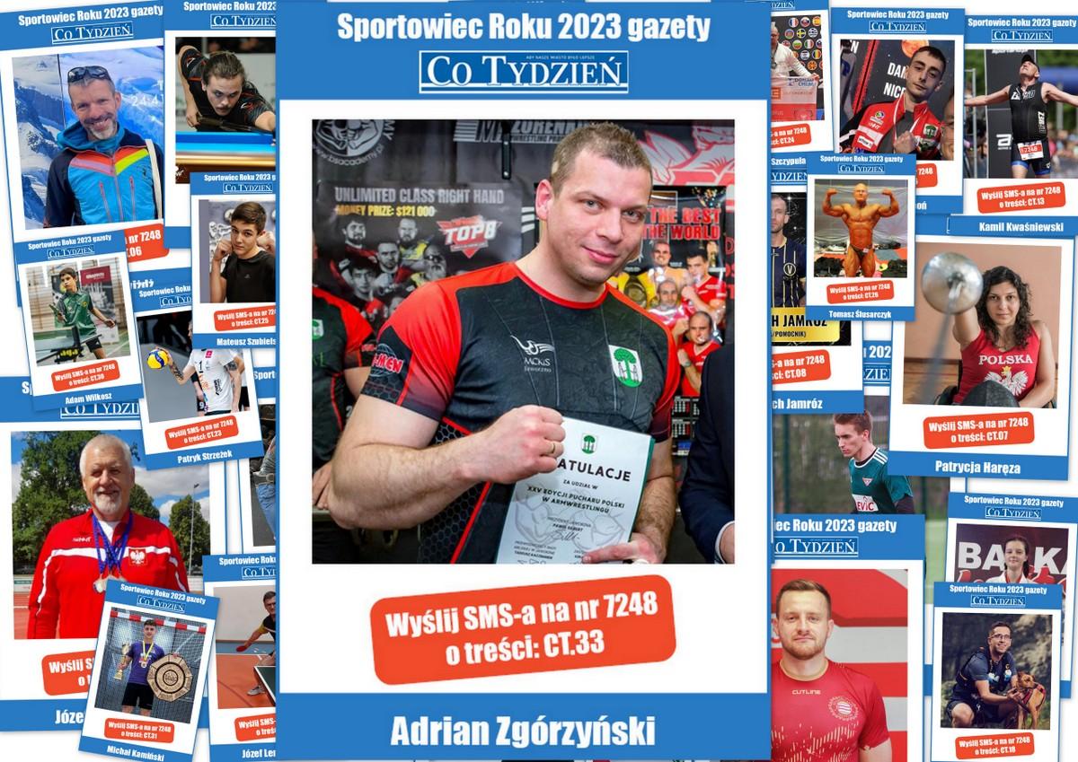 Adrian Zgórzyński nominowany w plebiscycie Najpopularniejszy Sportowiec Roku 2023 w Jaworznie