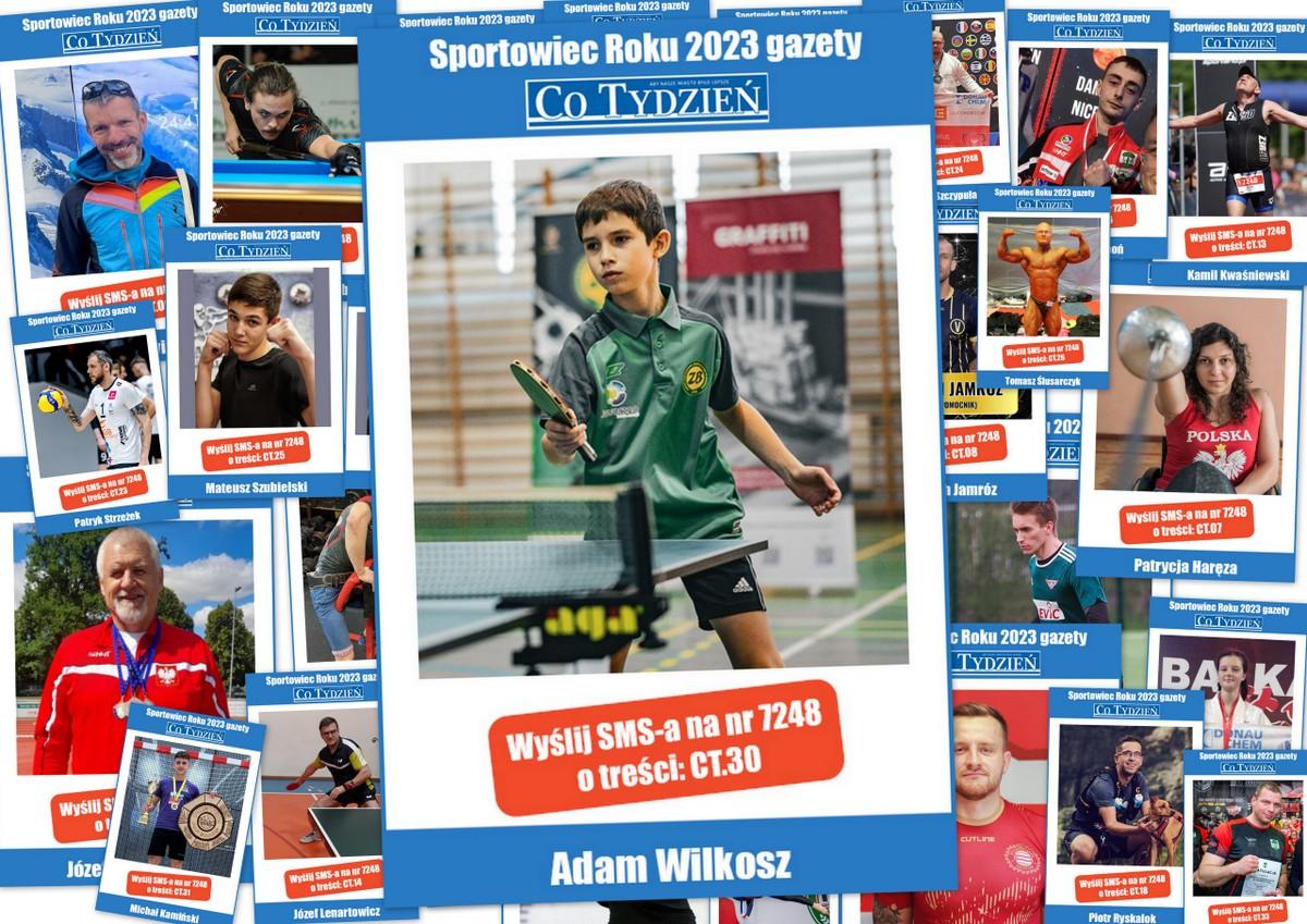 Adam Wilkosz nominowany w plebiscycie Najpopularniejszy Sportowiec Roku 2023 w Jaworznie