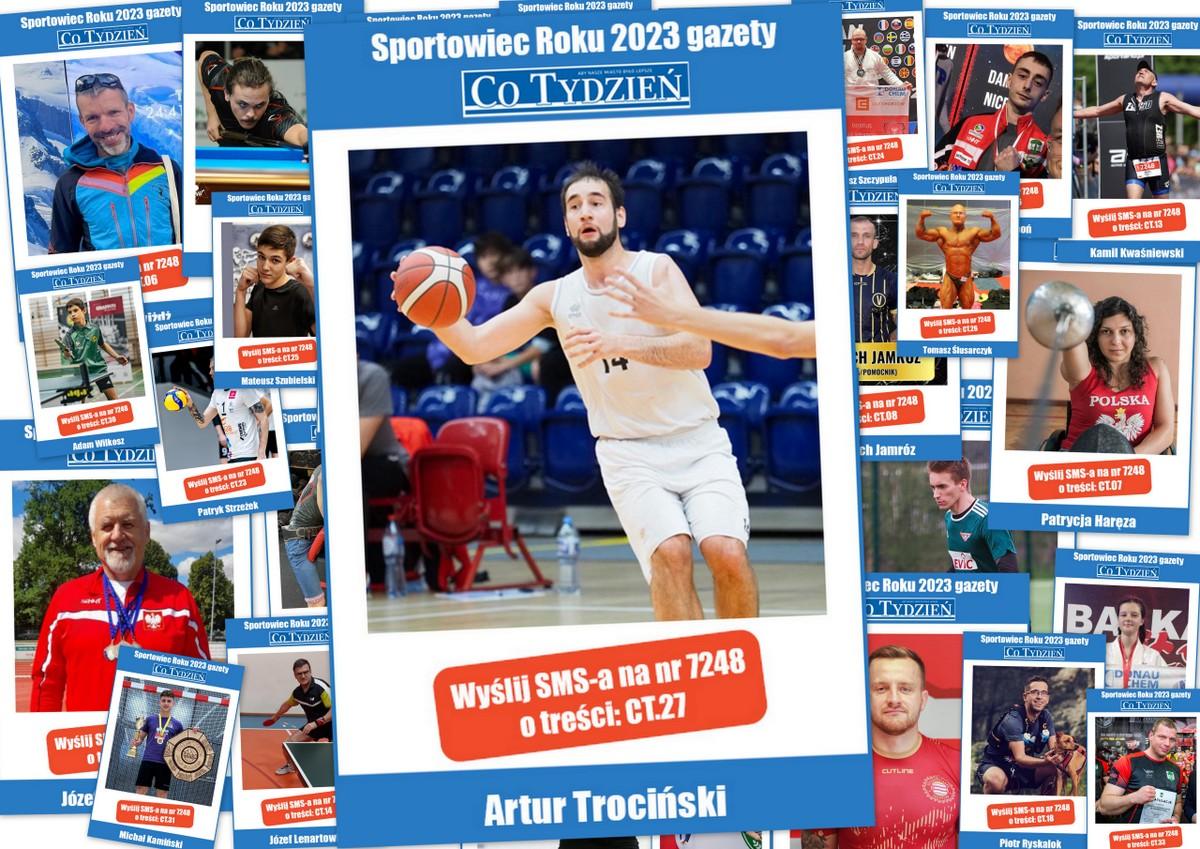 Artur Trociński nominowany w plebiscycie Najpopularniejszy Sportowiec Roku 2023 w Jaworznie